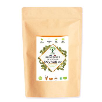 Protéine de Graines de Courge Bio - 65% de Protéines BCAA - Poudre de Graine de Citrouille Crue - 100 Pur - Raw Food - Conditionné en France - Vegan 2