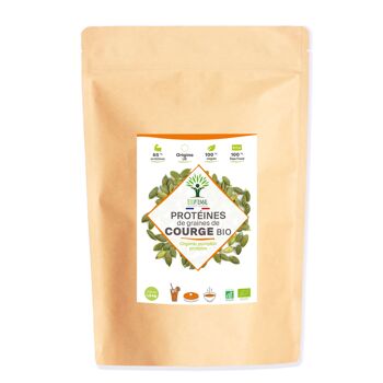 Protéine de Graines de Courge Bio - 65% de Protéines BCAA - Poudre de Graine de Citrouille Crue - 100 Pur - Raw Food - Conditionné en France - Vegan 9