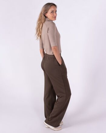 Pantalon de survêtement femme taupe viscose cupro - PALERMO 2