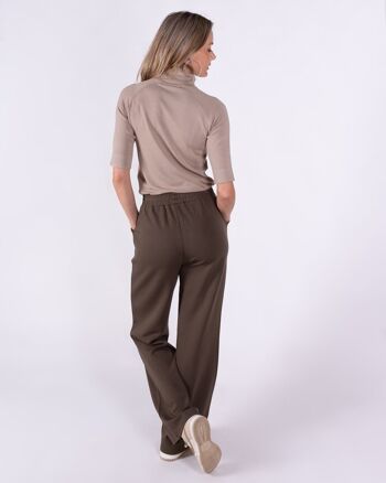 Pantalon de survêtement femme taupe viscose cupro - PALERMO 3