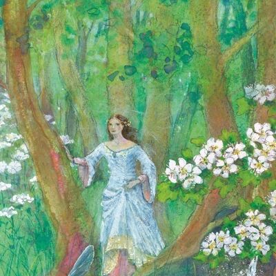 Celtic fairy postcard