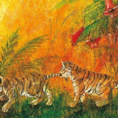 Cartolina giovane tigre