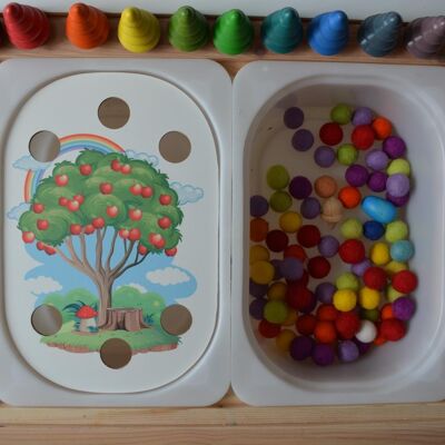 WOODEN PLATE FOR FLISAT/TROFAST APPLE TREE TABLE