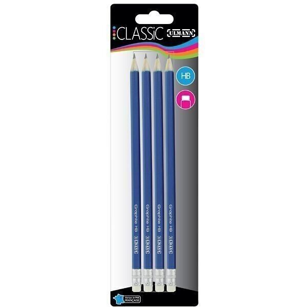 Lápiz de madera HB por 4