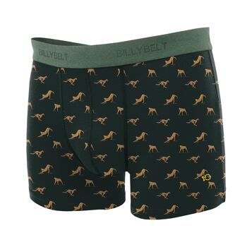 Boxer en coton biologique Green wild