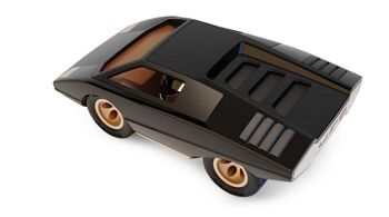 Playforever - Voiture Ufo Cannone - Noir - L.17,60 cm