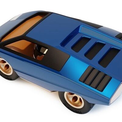 Playforever - Coche Ufo Leonessa - Azul - L.17,60cm