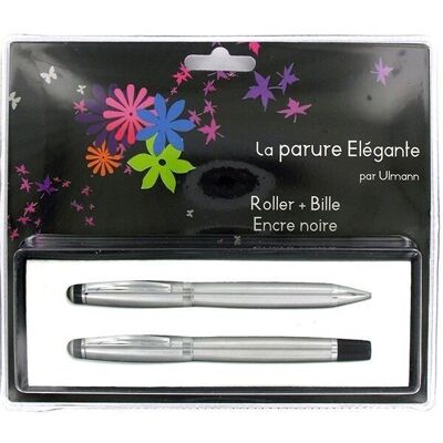 Box of 2 chrome pens