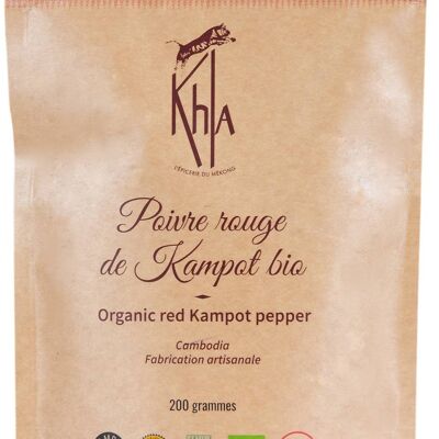 Kampot red pepper - IGP -Bio- Premium - grains - 200g