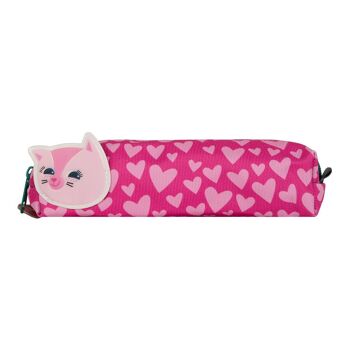 Petite trousse chat coeurs 2