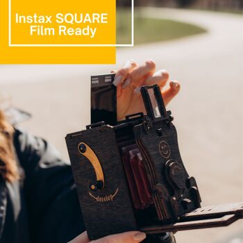 Kit de caméra à film instantané DIY Pinhole SQUARE pour auto-assemblage 5