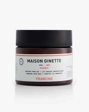 Masque Lissant FRANCINE formulé pour les cheveux indisciplinés 1