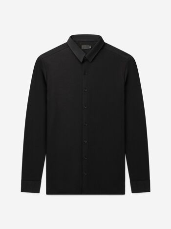 Chemise coupe ajustée | Noir de jais 1