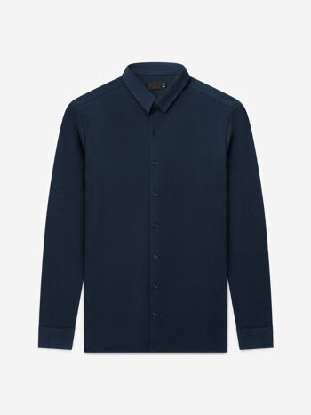 Chemise coupe ajustée | Robe bleue 1