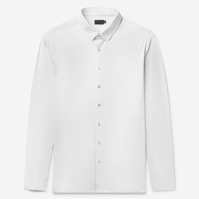 Chemise coupe ajustée | Blanc brillant
