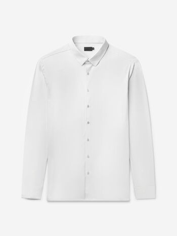 Chemise coupe ajustée | Blanc brillant 1