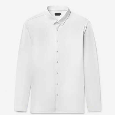 Chemise coupe ajustée | Blanc brillant