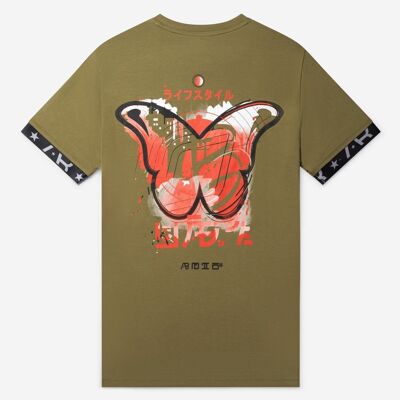 Camiseta de Tokio | Oliva gótica
