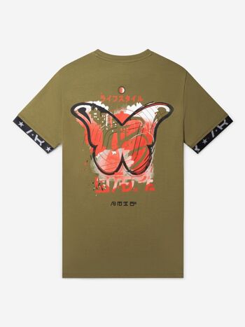 Tee-shirt Tokyo | Olive gothique 5