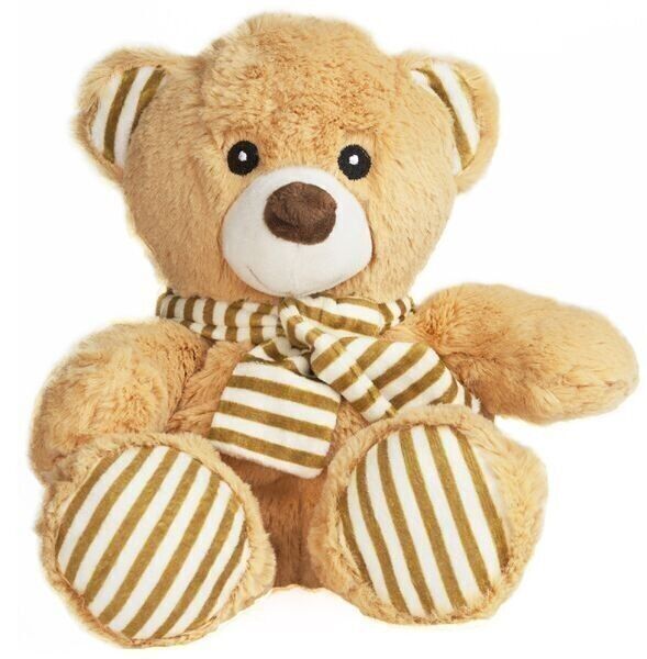 Bouillotte peluche ours crème