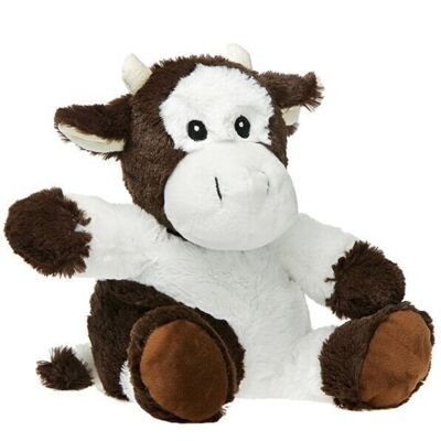 Brown cow plush hot water bottle