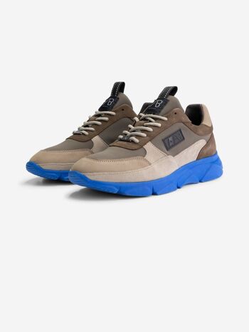 Coureur II | Triple Taupe/Bleu 1