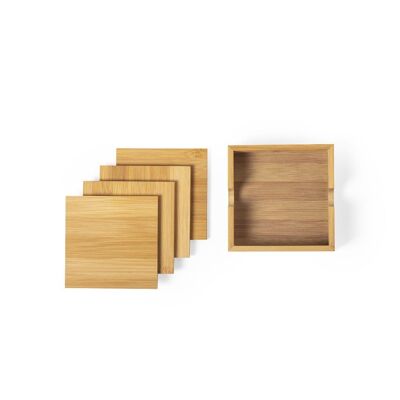 Set of 4 Bamboo Coasters