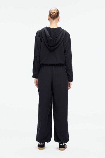 Sweat-shirt noir (3377) 100% coton 3