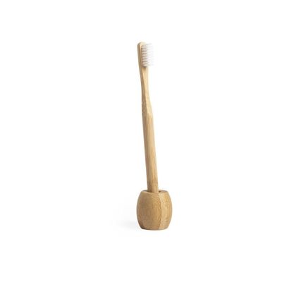 Bamboo Toothbrush with Holder