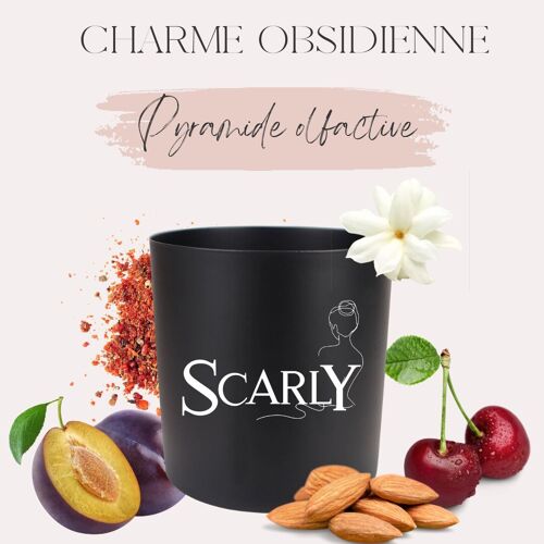 Bougie 15h - Charme Obsidienne