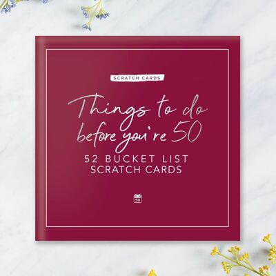 Bucket List Scratch Cards Things to do before your 50