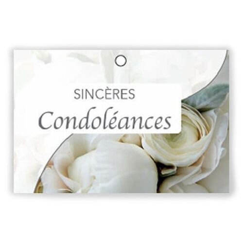 Pure 1001 040 Sincères Condoléances x 10 cartes - Carte de voeux