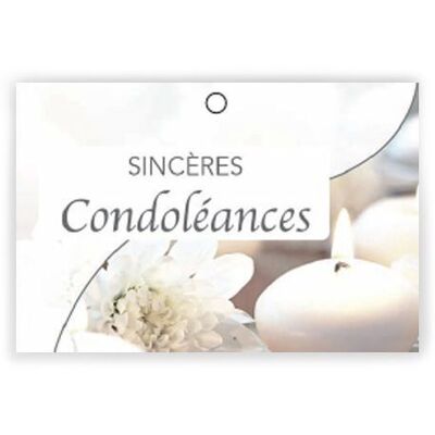 Pure 1001 042 Sincere Condolences x 10 cards - Greeting card