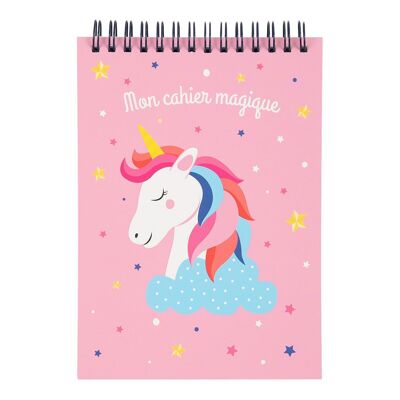 Quaderno a spirale con unicorno