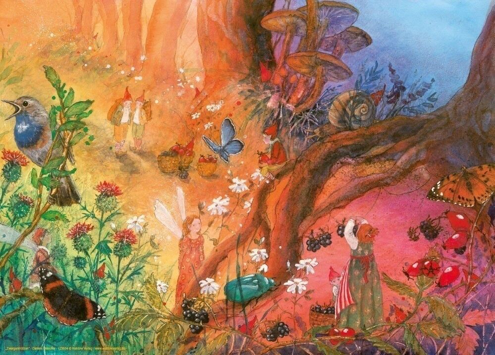 Art print dwarf hats