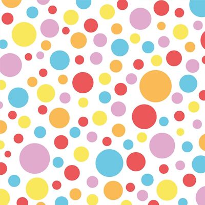 Dots multicolor napkin 25x25