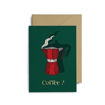 Postkarte „Kaffee?" 