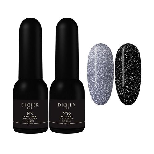 Set de vernis gel Didier Lab, Brillant Sky, 2 pcs.