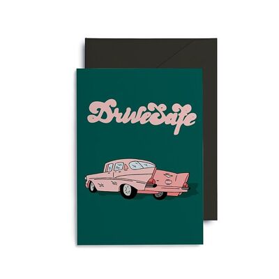 Postkarte „Drive Safe“