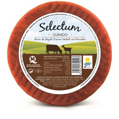 Selectum Cheese (cow and goat) Cured with Paprika 3-3.2Kg
