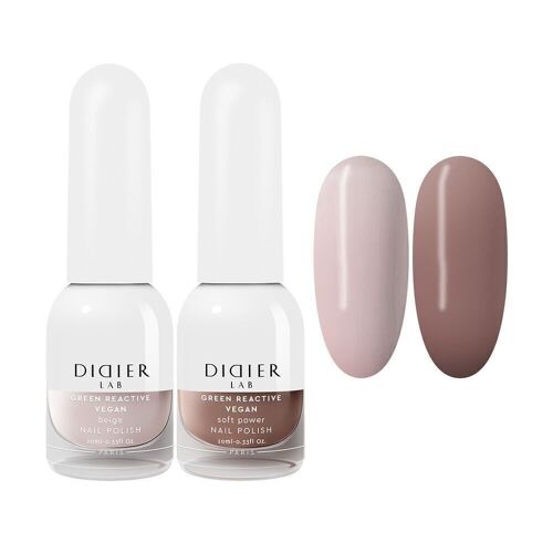 Set de vernis à ongles végétaliens Didier Lab, Soft Power, 2 pcs.