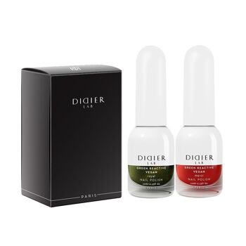 Set de vernis à ongles végétaliens Didier Lab, Royal, 2 pcs. 2