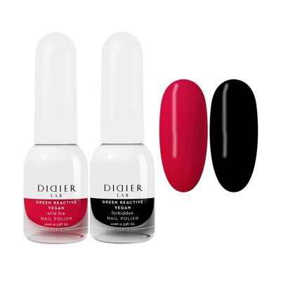 Set de vernis à ongles végétaliens Didier Lab, Wild, 2 pcs.