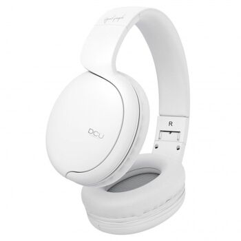 Écouteurs Bluetooth pliables multifonctions blancs 5