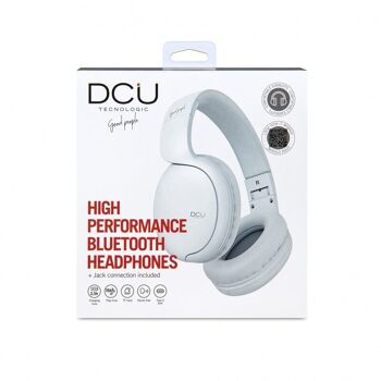 Écouteurs Bluetooth pliables multifonctions blancs 8