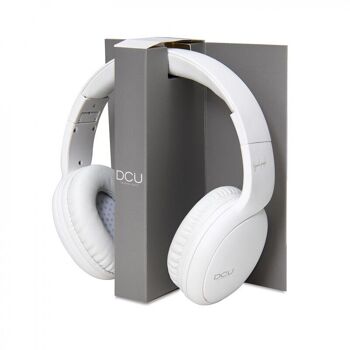 Écouteurs Bluetooth pliables multifonctions blancs 10