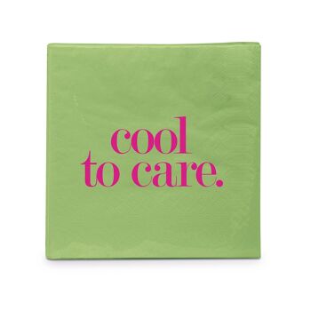 Serviette Cool to care 25x25