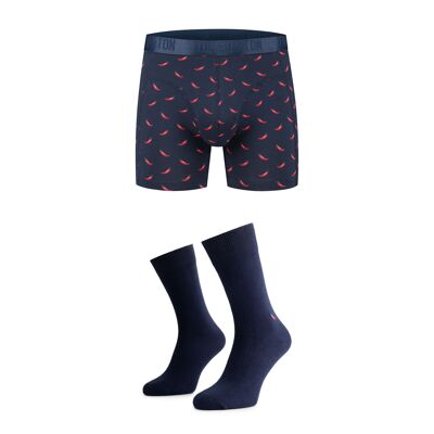 Red Hot - Men's Socks & Boxershort - Gifts For Him - Organic