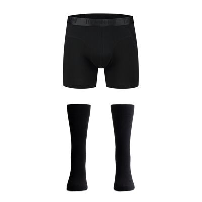 Classic Noir - Calzini da uomo - Boxer da uomo - Cotone biologico