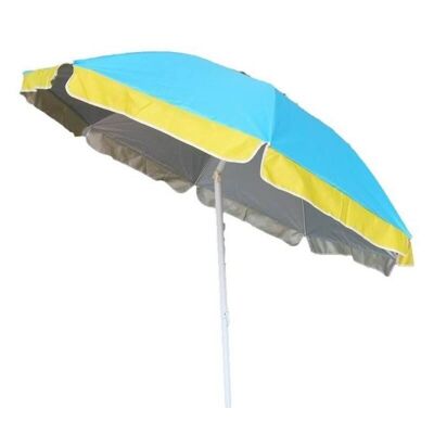 Sea umbrella diameter 200 cm in solid color polyester.